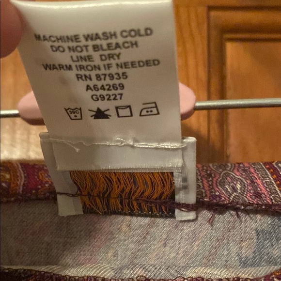 Jennifer George Sketchbook - Drawstring Maxi Skirt Pasley Pattern Size Large - Picture 7 of 8